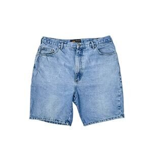 Route 66 Relaxed Fit Light Wash Denim Jorts Shorts 9 Inseam Size 38